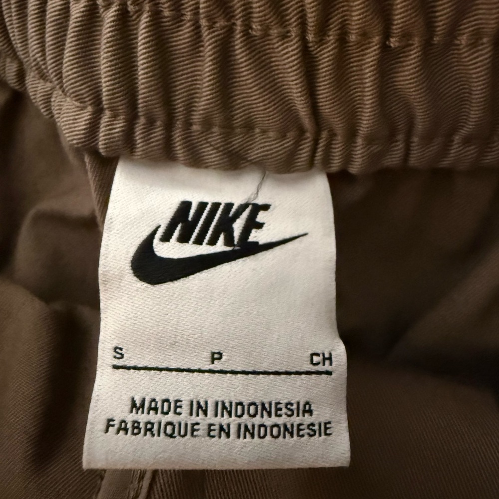 NWT Nike Twill Maxi Skirt Cotton Womens Size S Brown Slit Sportswear - Picture 4 of 10